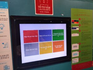 Giao diện màn hình của máy ATM hồ sơ