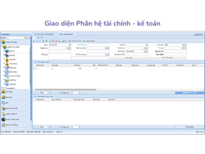 Giao diện phần mềm erp