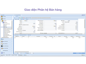 Giao diện phần mềm erp