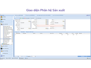 Giao diện phần mềm erp