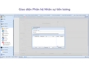 Giao diện phần mềm erp