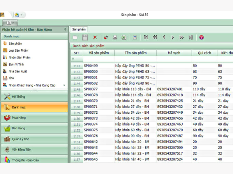 phần mềm quản lý kho