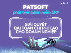 Patsoft phát triển phần mềm ERP - Giải quyết bài toán chi phí cao cho doanh nghiệp